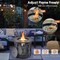 Outdoor 32 Inch Fire Pit Table 30,000 BTU with Fire Glasses and PVC Cover